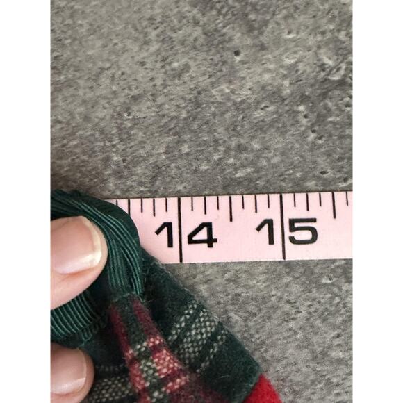 Vintage 70s Mr Hank Wool Maxi Skirt Small Christmas Plaid Patchwork Peasant - Picture 5 of 7